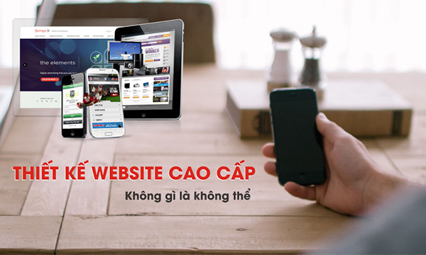 Thiết kế website cao cấp với giao diện đẹp và sang trọng