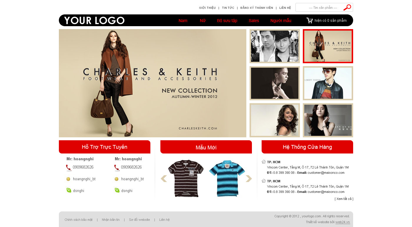 Thiết kế website shop quần áo online độc đáo, thu hút, chuẩn SEO