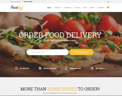 Top các mẫu website ẩm thực, dịch vụ ship đồ ăn chuyên nghiệp và hiệu quả