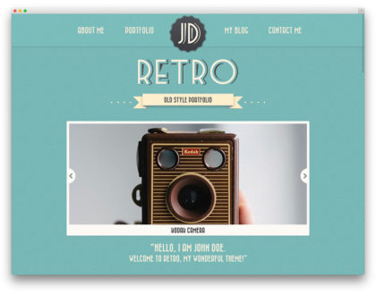 Top 10 mẫu website theo phong cách vintage, retro đẹp nhất