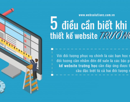 [INFOGRAPHIC] 5 điều cần biết khi thiết kế website trường học